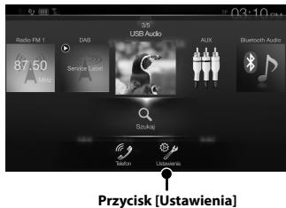 ALPINE INE-W997E46 - Dotknij przycisku [Ustawienia] na ekranie menu. - 1