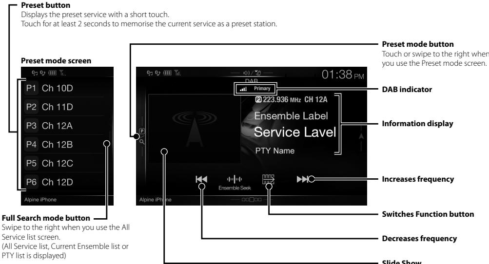 ALPINE INE-W997E46 - DAB/DAB+/DMB Operation - 1