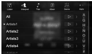 ALPINE INE-W997E46 - Suchen nach einer Musikdatei (Vollsuchmodus) - 2