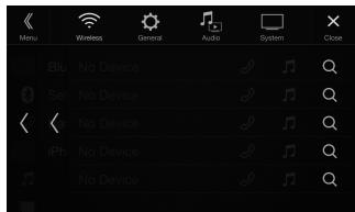 ALPINE INE-W997E46 - Touch [Q] (Search) of "No Device." - 1