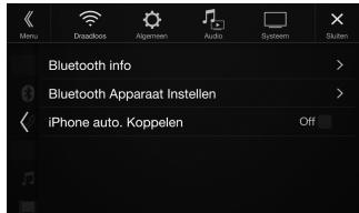ALPINE INE-W997E46 - Raak [Bluetooth Apparaat Instellen] aan. - 1