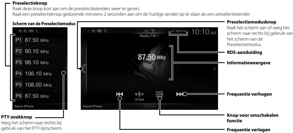 ALPINE INE-W997E46 - Radio-/RDS-bediening - 1