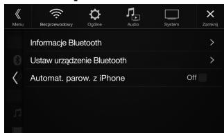 ALPINE INE-W997E46 - Dotknij przycisku [Ustaw urzadzenia Bluetooth]. - 1