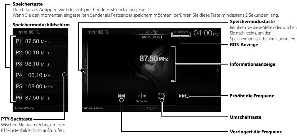 ALPINE INE-W997E46 - Radio/RDS-Betrieb - 1