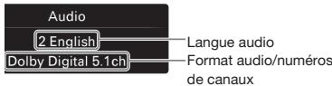 ALPINE IVE-W560BT - Pour modifier la langue/le format audio - 1