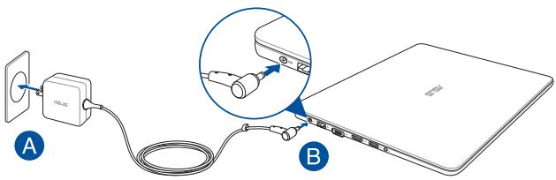 ASUS X302LA - Erste Schritte Notebook-PC aufladen. - 2