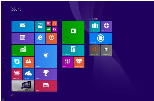 ASUS X302LA - Start-Schaltfläche am Startbildschirm - 1