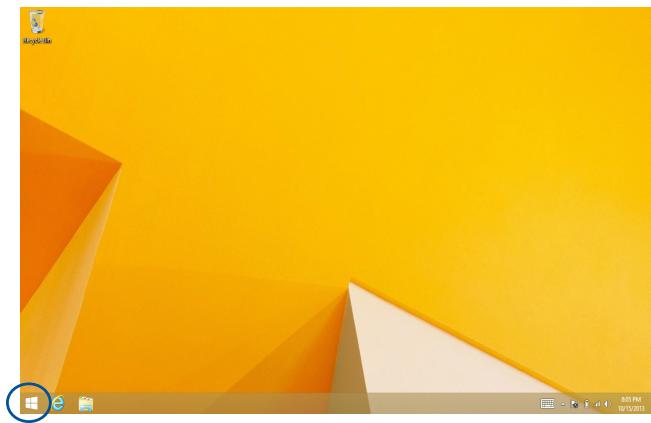 ASUS X302LA - Start-Schaltfläche im Desktop-Modus - 1