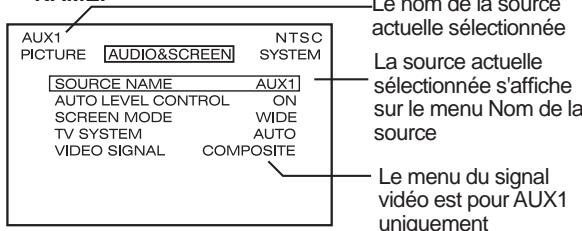 ALPINE PKG-2100P - Appuyez sur ou sur et sélectionnez SOURCE NAME. le nom de la SOURCE - 1