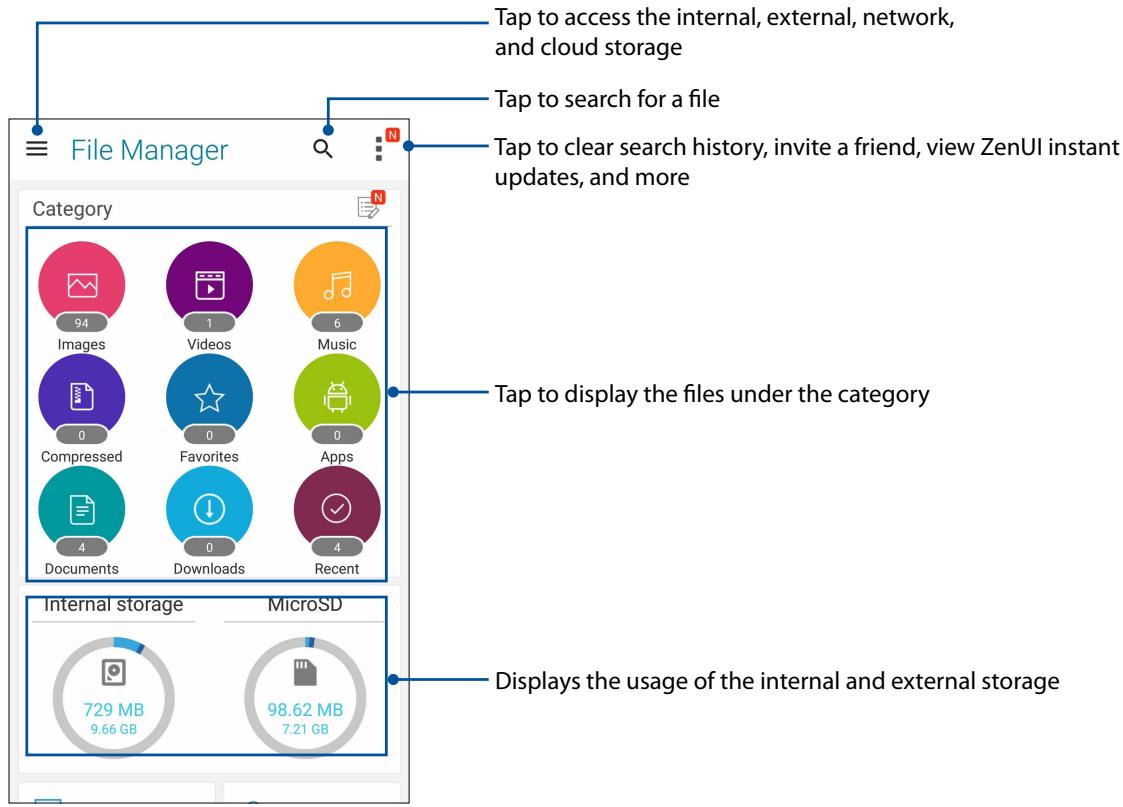 ASUS ZENFONE 3 LASER ZC551KL - File Manager - 1