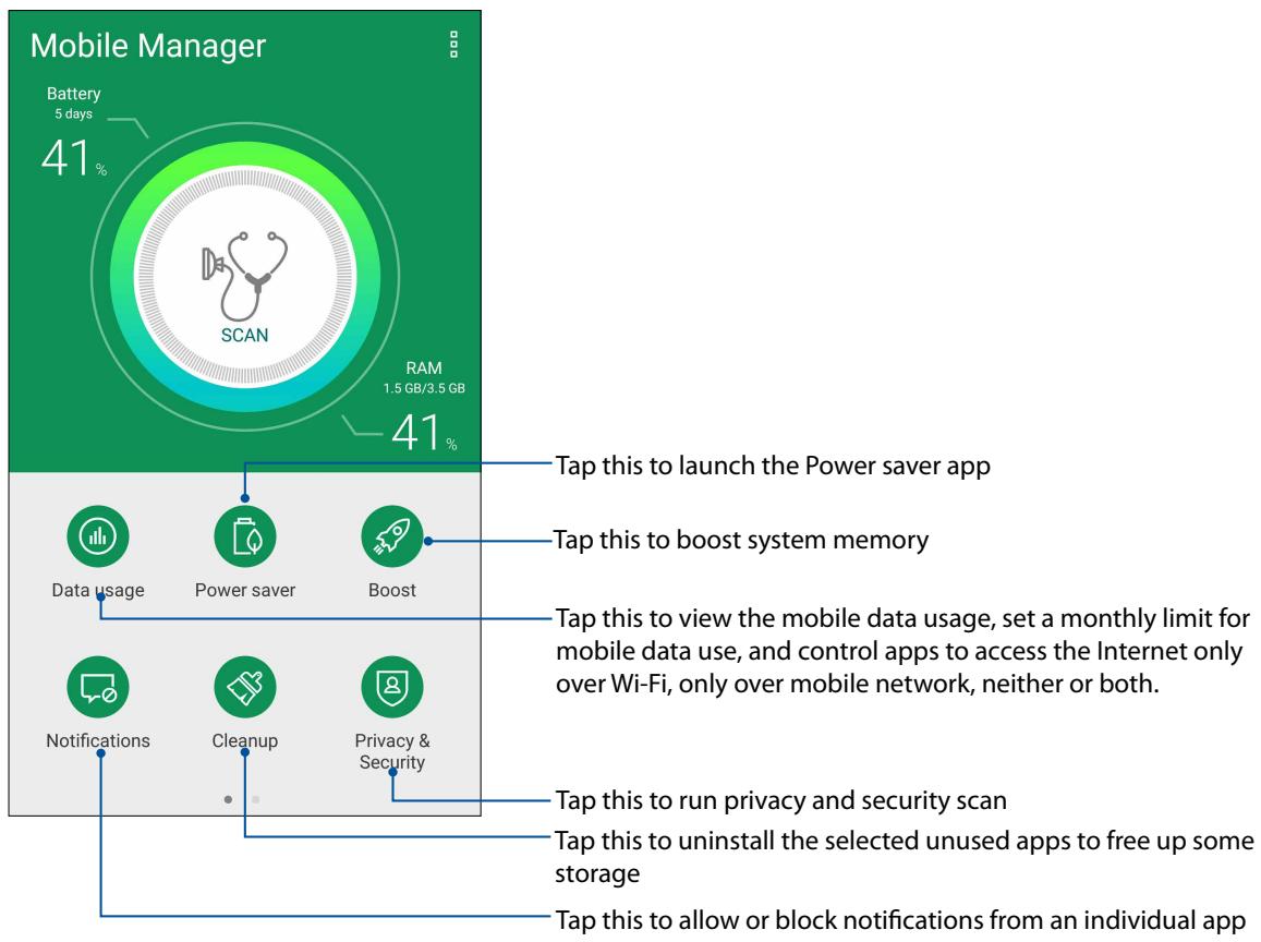 ASUS ZENFONE 3 LASER ZC551KL - Mobile Manager - 1