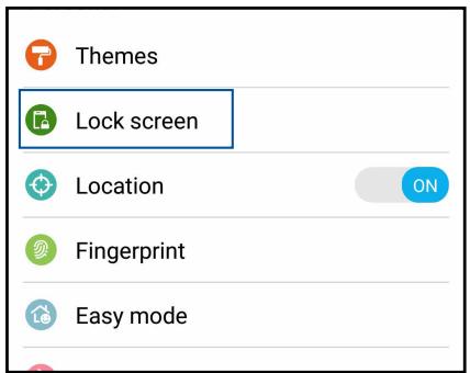 ASUS ZENFONE 3 LASER ZC551KL - Customizing your lock screen - 2