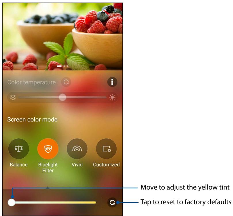 ASUS ZENFONE 3 LASER ZC551KL - Bluelight Filter mode - 1