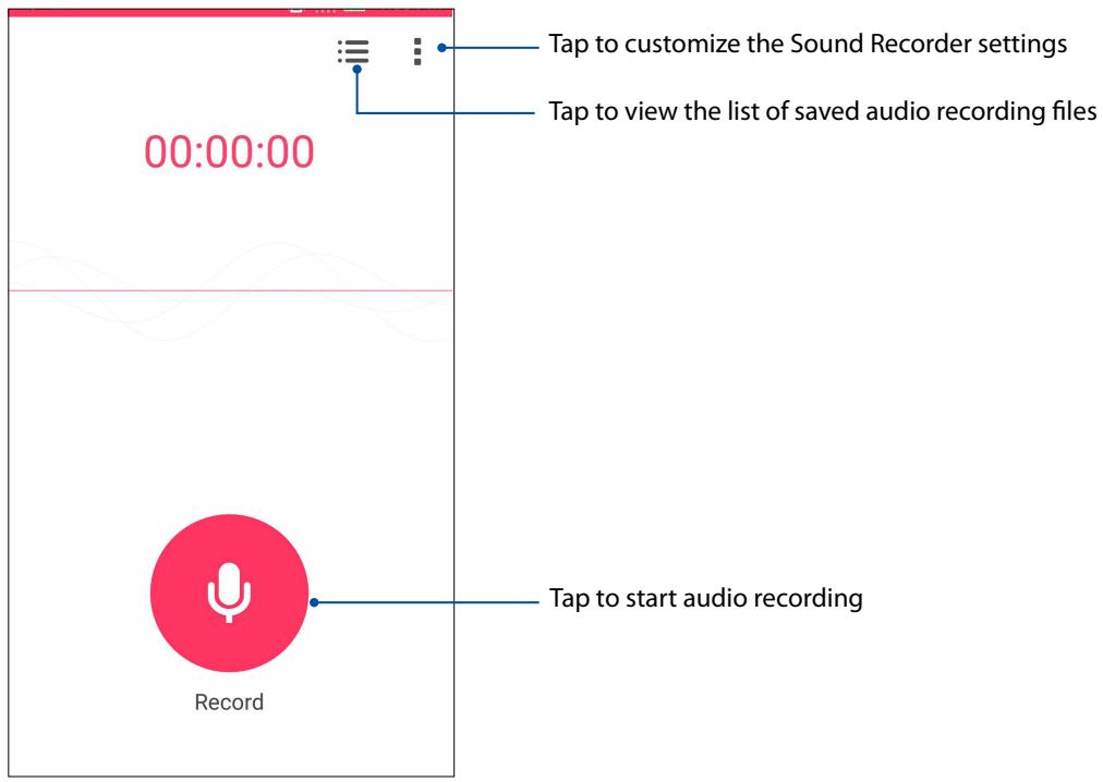 ASUS ZENFONE 3 LASER ZC551KL - Launching Sound Recorder - 1