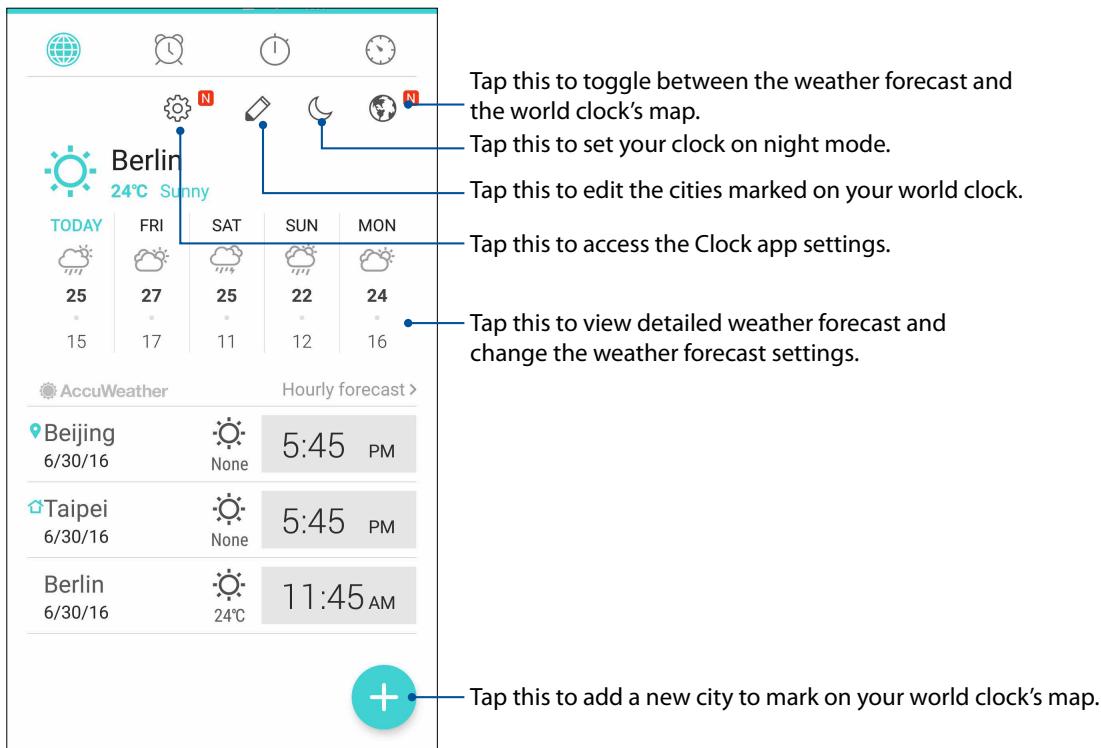 ASUS ZENFONE 3 LASER ZC551KL - World Clock - 2