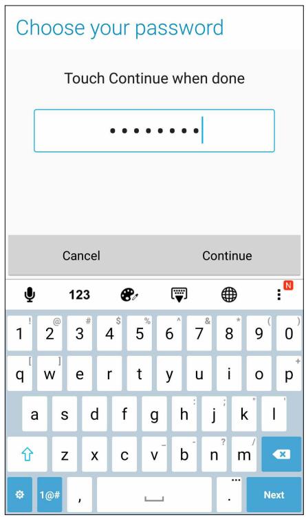 ASUS ZENFONE 3 LASER ZC551KL - Password - 1