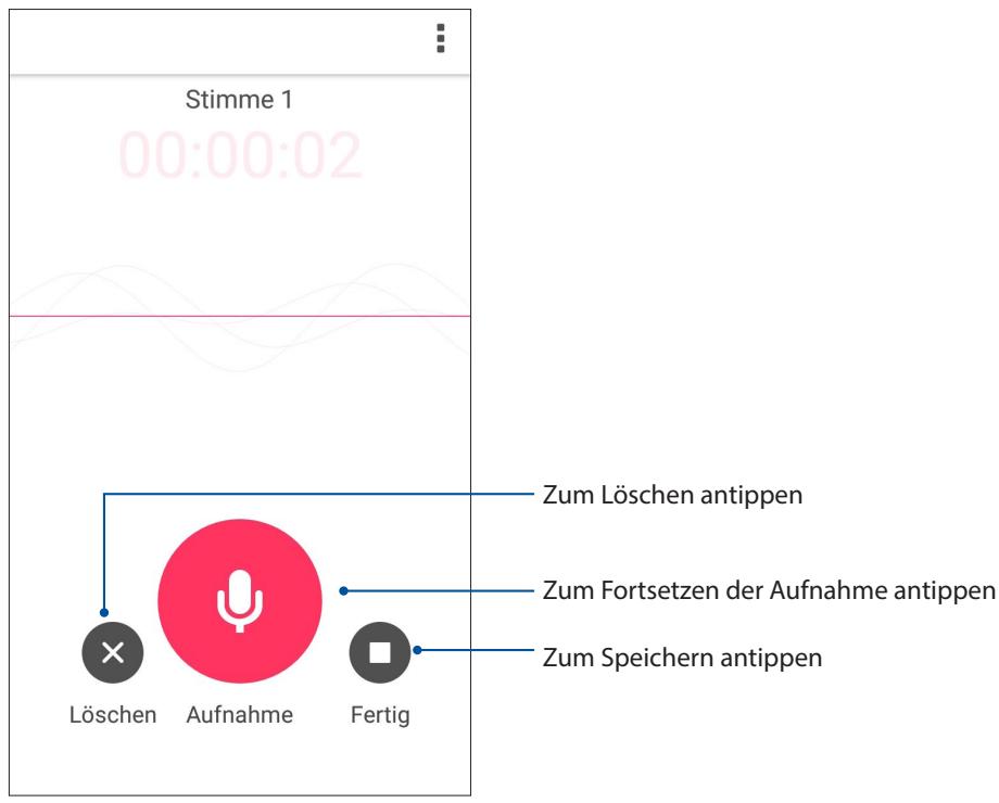 ASUS ZENFONE 4 MAX PLUS - Aufnahme anhalten - 1