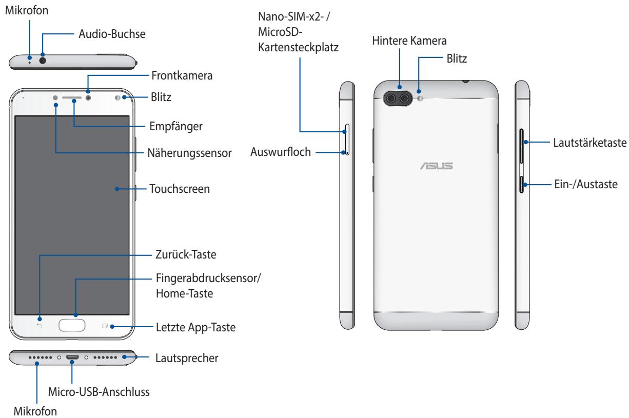 ASUS ZENFONE 4 MAX PLUS - Teile und Funktionen - 1