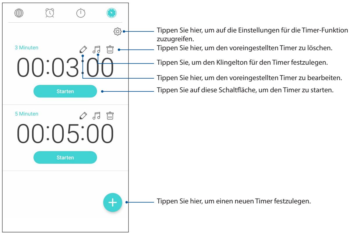 ASUS ZENFONE 4 MAX PLUS - Den Timer einstellen - 1