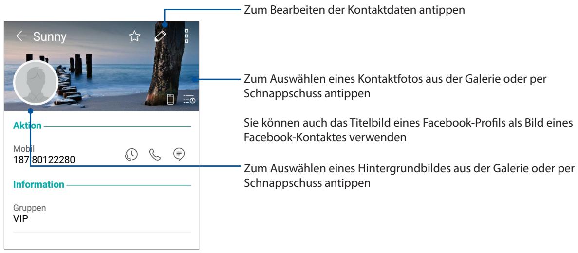 ASUS ZENFONE 4 MAX PLUS - Kontakprofile anpassen - 1