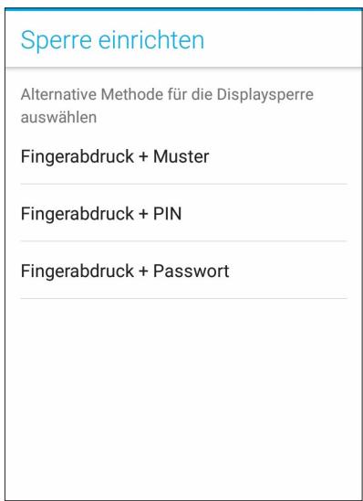 ASUS ZENFONE 4 MAX PLUS - Einrichten des ID-Fingerabdrucks unter Einstellungen - 2