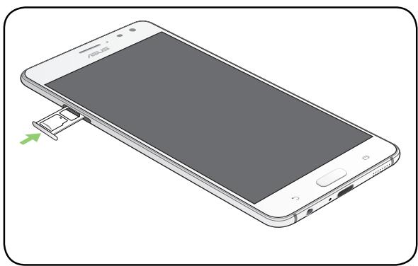 ASUS ZENFONE AR ZS571KL - So entfern Sie eine Nano-SIM-Karte/Speicherkarte: - 2