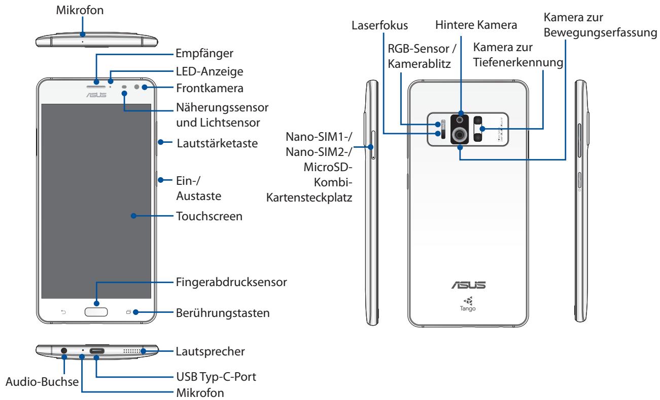 ASUS ZENFONE AR ZS571KL - Teile und Funktionen - 1