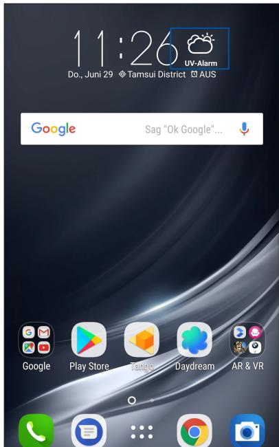 ASUS ZENFONE AR ZS571KL - Wetter-App starten - 1