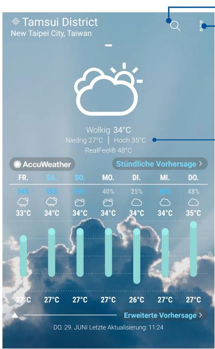 ASUS ZENFONE AR ZS571KL - Wetter Startbildschirm - 1