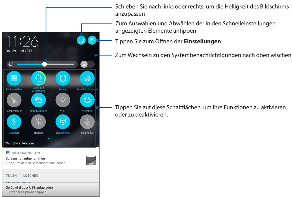 ASUS ZENFONE AR ZS571KL - Schnelleinstellungen - 1