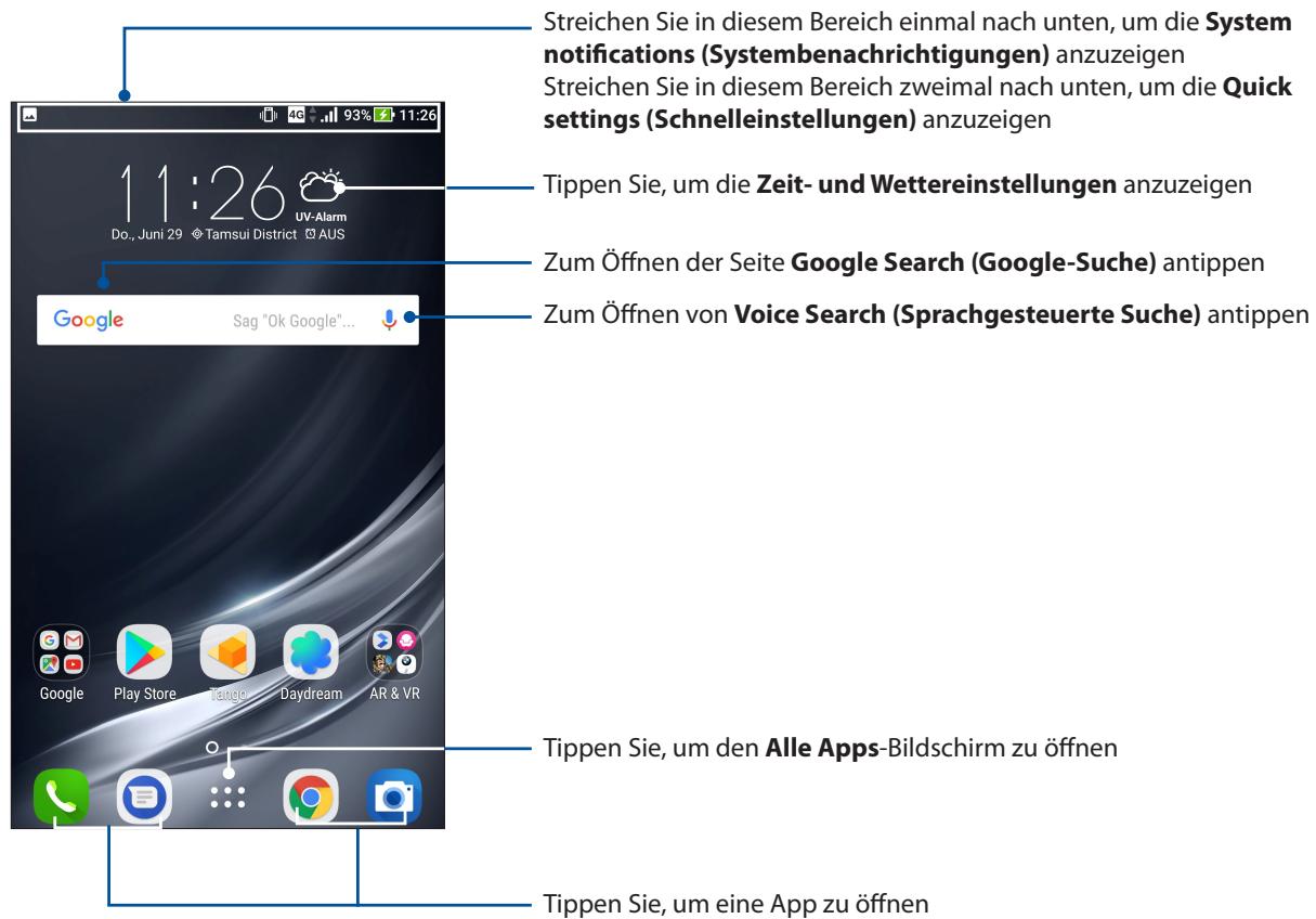 ASUS ZENFONE AR ZS571KL - Home-Bildschirm - 1