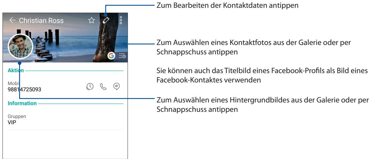 ASUS ZENFONE AR ZS571KL - Kontakprofile anpassen - 1