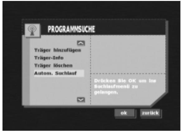 ALPINE TUE-T200DVB - Aufrufen der Untermenüs - 2