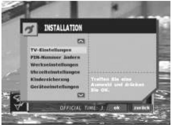 ALPINE TUE-T200DVB - Aufrufen der Untermenüs - 8