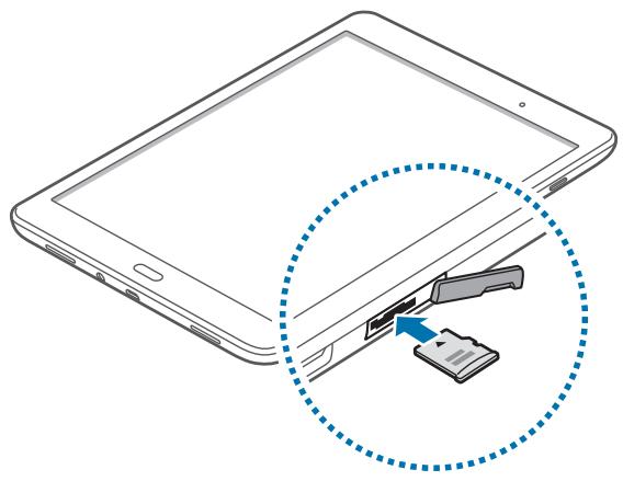 SAMSUNG GALAXY TAB A - Installer une carte mémoire - 3
