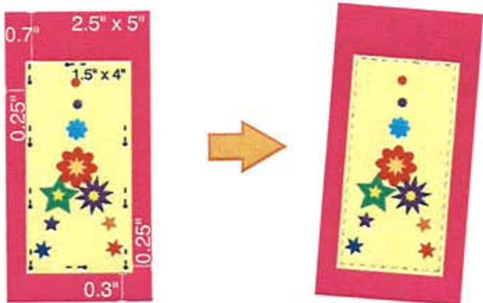 SINGER TRADITION 2259 - Création1 Marqué page en tissu - 3