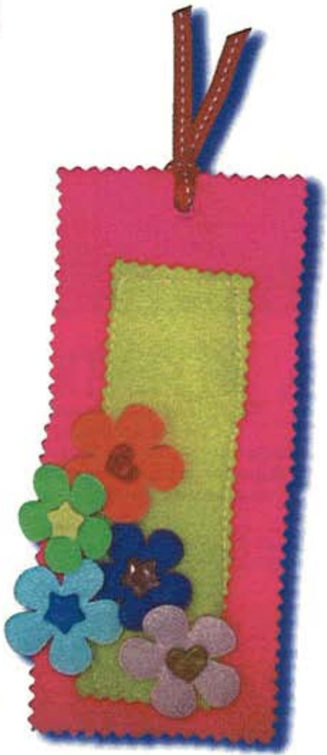 SINGER TRADITION 2259 - Création1 Marqué page en tissu - 1