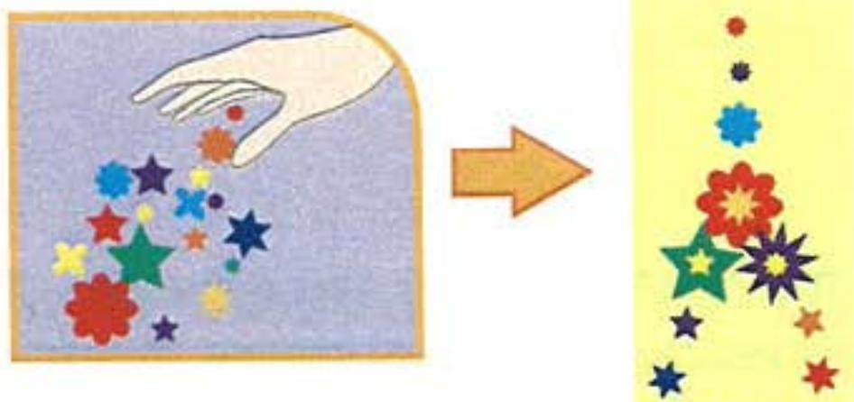 SINGER TRADITION 2259 - Création1 Marqué page en tissu - 2