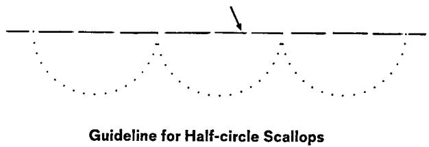 SINGER 720 - To stitch a scallop - 1