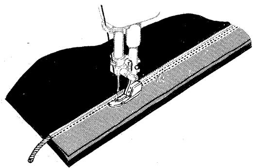 SINGER 720 - Stitching Welting into Seam - 4