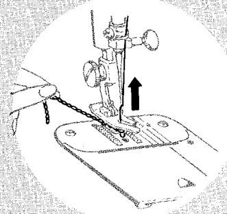 SINGER 720 - RELEASING THE CHAIN FROM THE MACHINE - 4