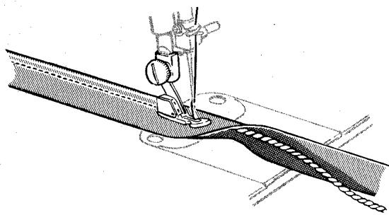 SINGER 720 - Stitching Welting into Seam - 3
