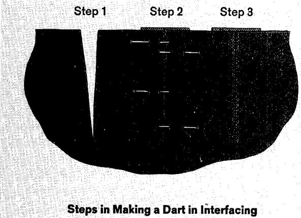 SINGER 720 - DARTS IN INTERFACING - 3