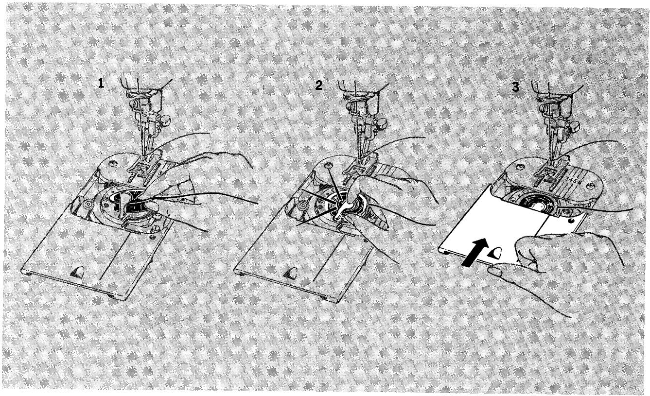 SINGER 720 - Inserting a Previously Wound Bobbin - 1