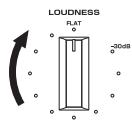 YAMAHA A-S700 - Set the LOUDNESS control to the FLAT position. - 1