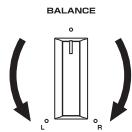 YAMAHA A-S700 - Einstellen des Reglers BALANCE - 1
