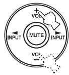 YAMAHA A-S700 - Rotate VOLUME on the front panel (or press VOL +/- on the remote control) to adjust the sound output level. - 2