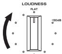 YAMAHA A-S700 - Stellen Sie den Regler LOUDNESS in die Position FLAT. - 1