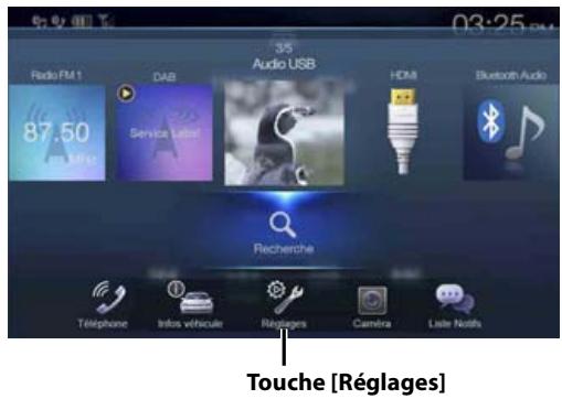 ALPINE X701D-A4, X701D-A5, X701D-Q5 - Appuyez sur le bouton MENU. - 1