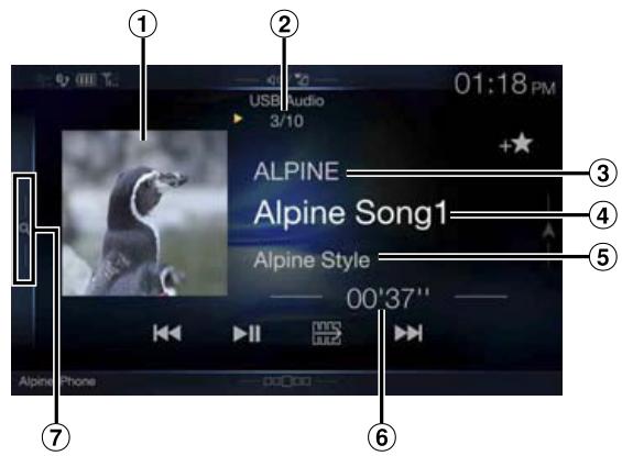ALPINE X701D-A4, X701D-A5, X701D-Q5 - Périphérique de mémoire flash USB (en option) - 1